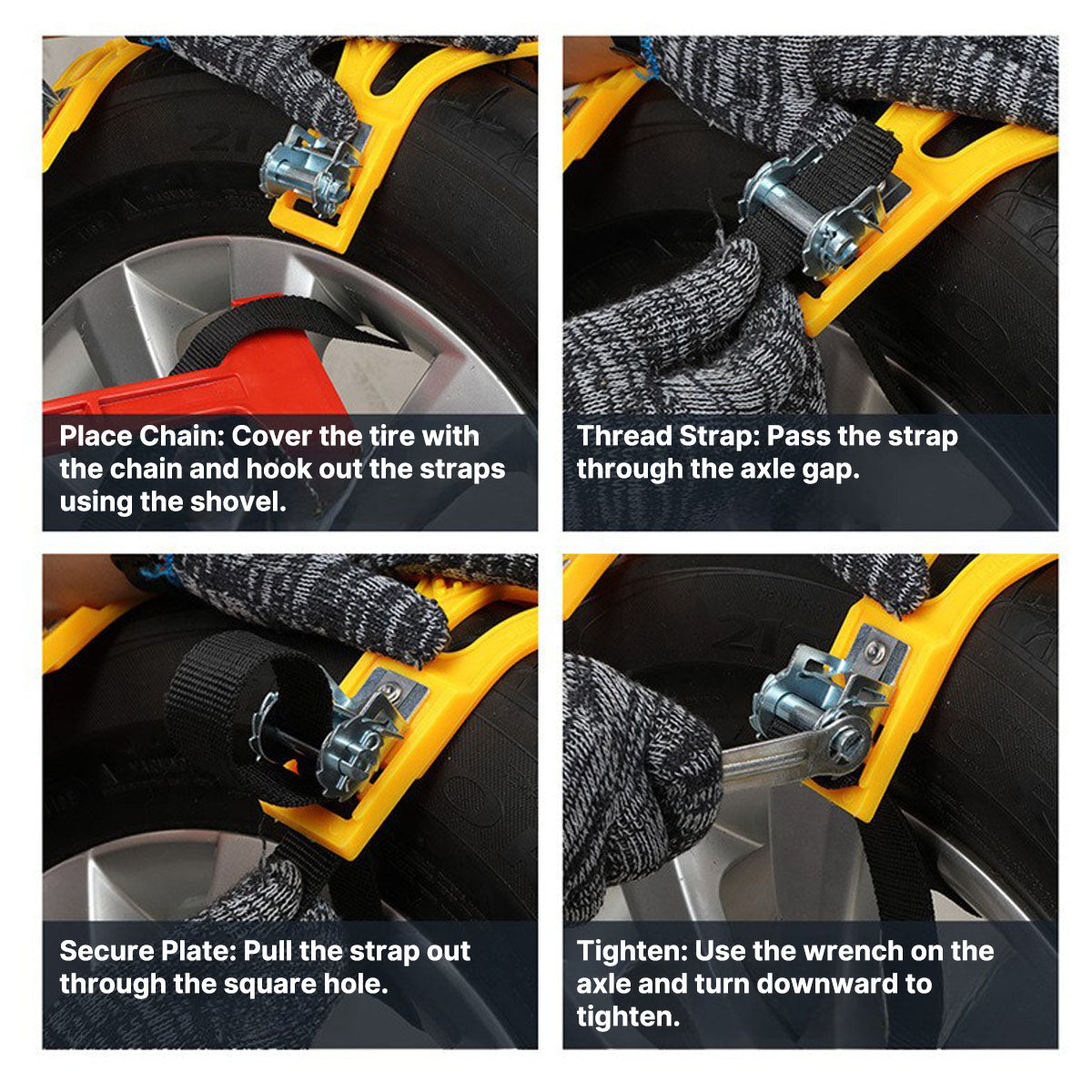 Winter Driving Snow Chains for All Vehicles - Souliia
