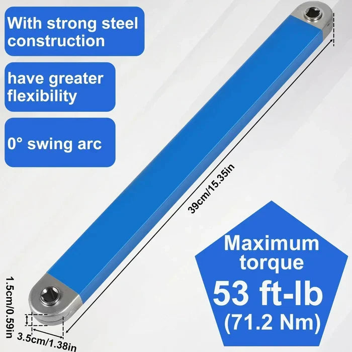 Cheie universală de prelungire — Acces la elemente de fixare strâmte și greu accesibile