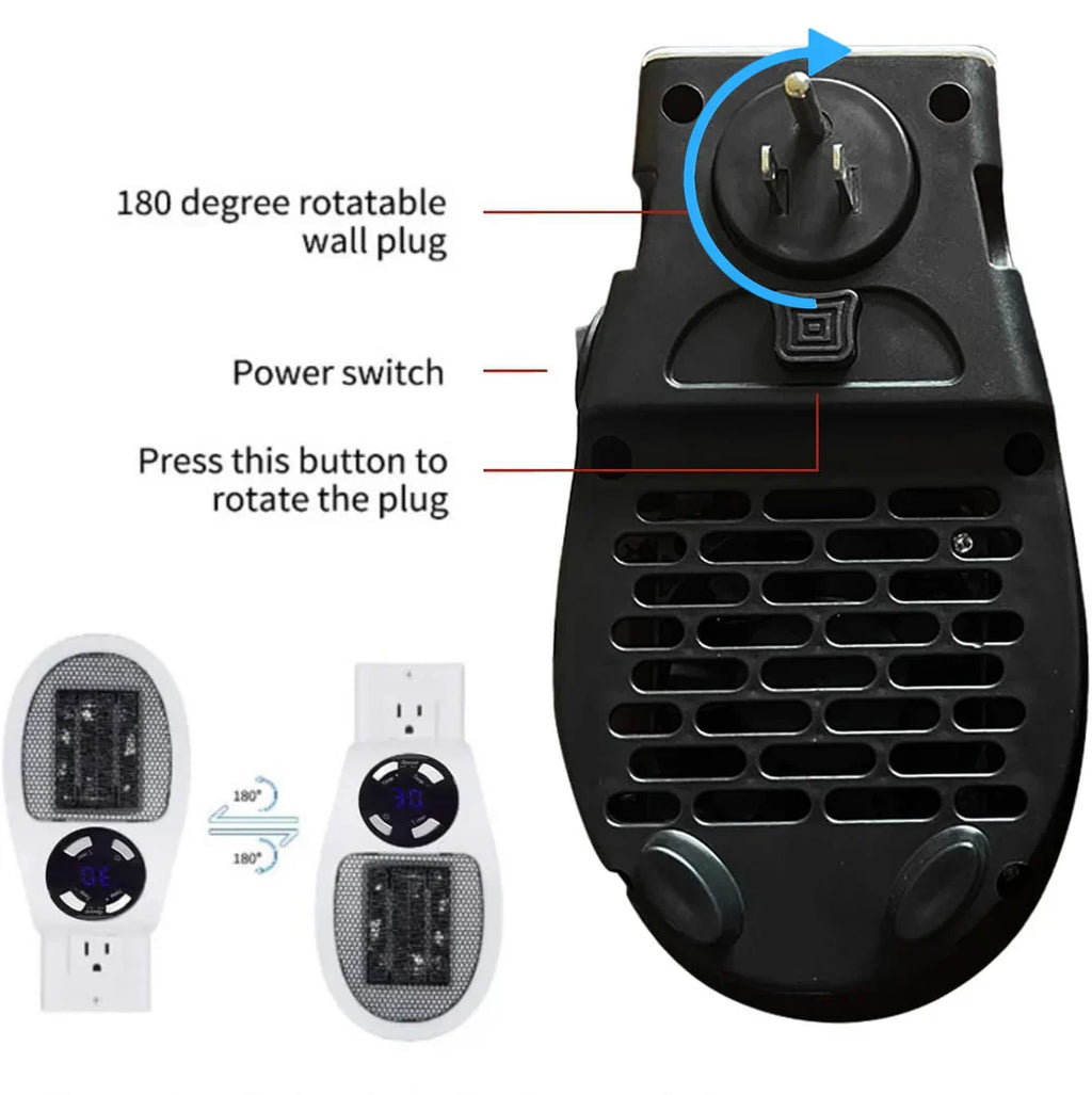 Kompaktní přenosné elektrické topidlo 500W