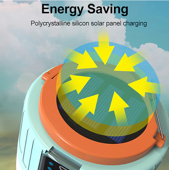 Remote-Controlled Solar-Powered Lantern for Camping Tents - Souliia