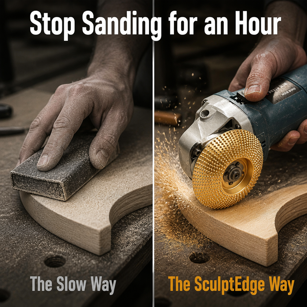 SculptEdge — Carve, Round & Shape Wood in One Pass on the Grinder You Own - Souliia
