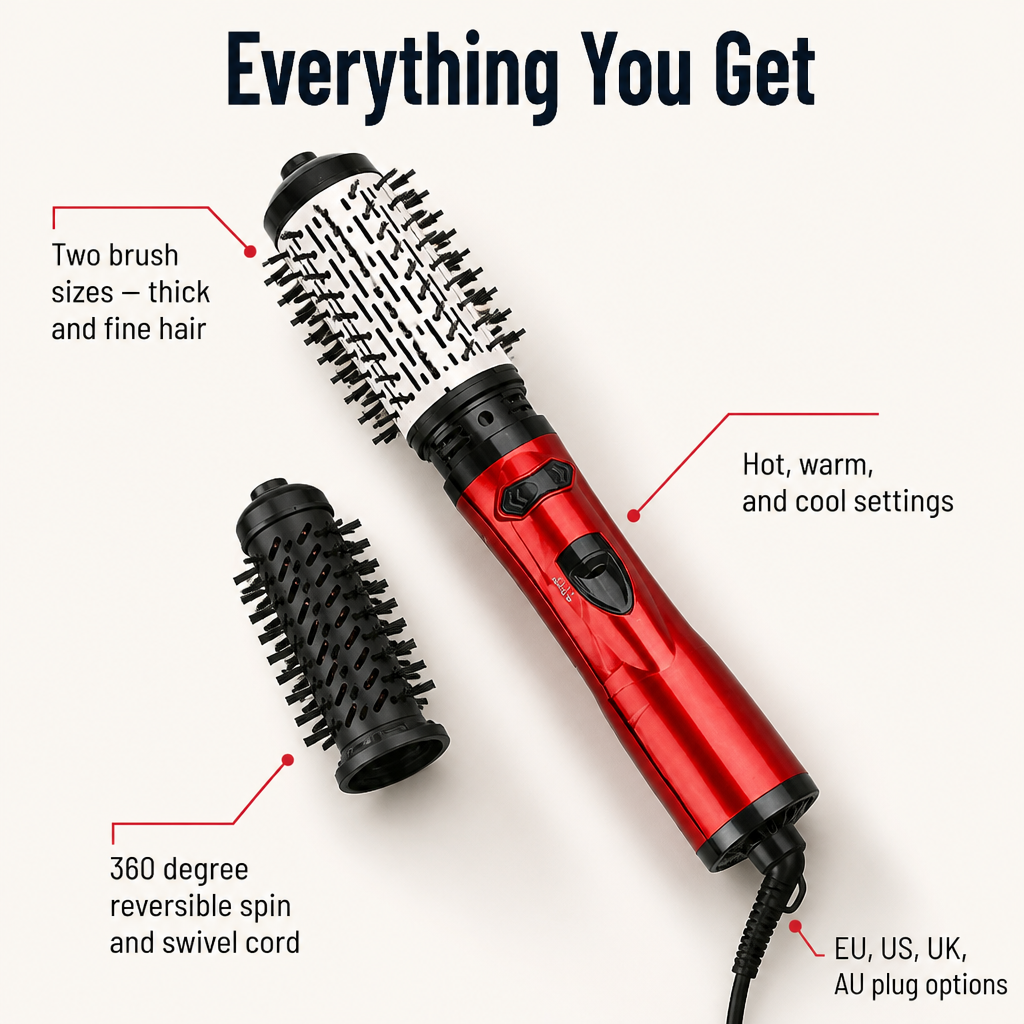 VivoLuxe — Curl, Dry & Add Volume in One Pass Without the Tangle - Souliia