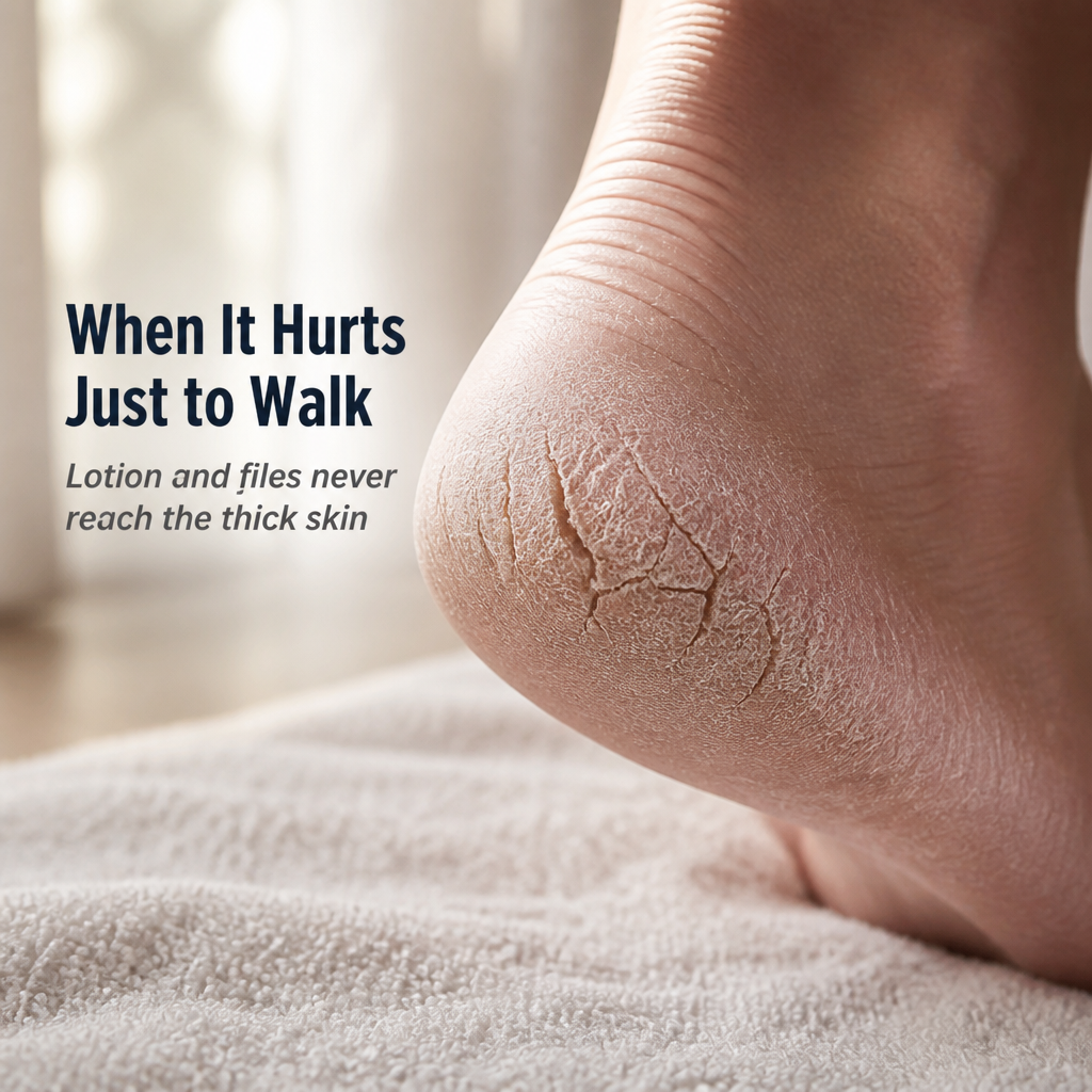 VelveteEase — File Away Cracked Heels and Walk Pain-Free in Minutes - Souliia