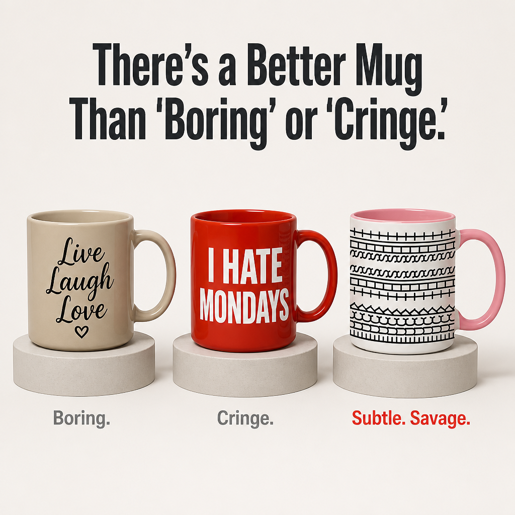 VibeSip — Hide Your Loudest Workday Thoughts Behind a Cute Pattern - Souliia