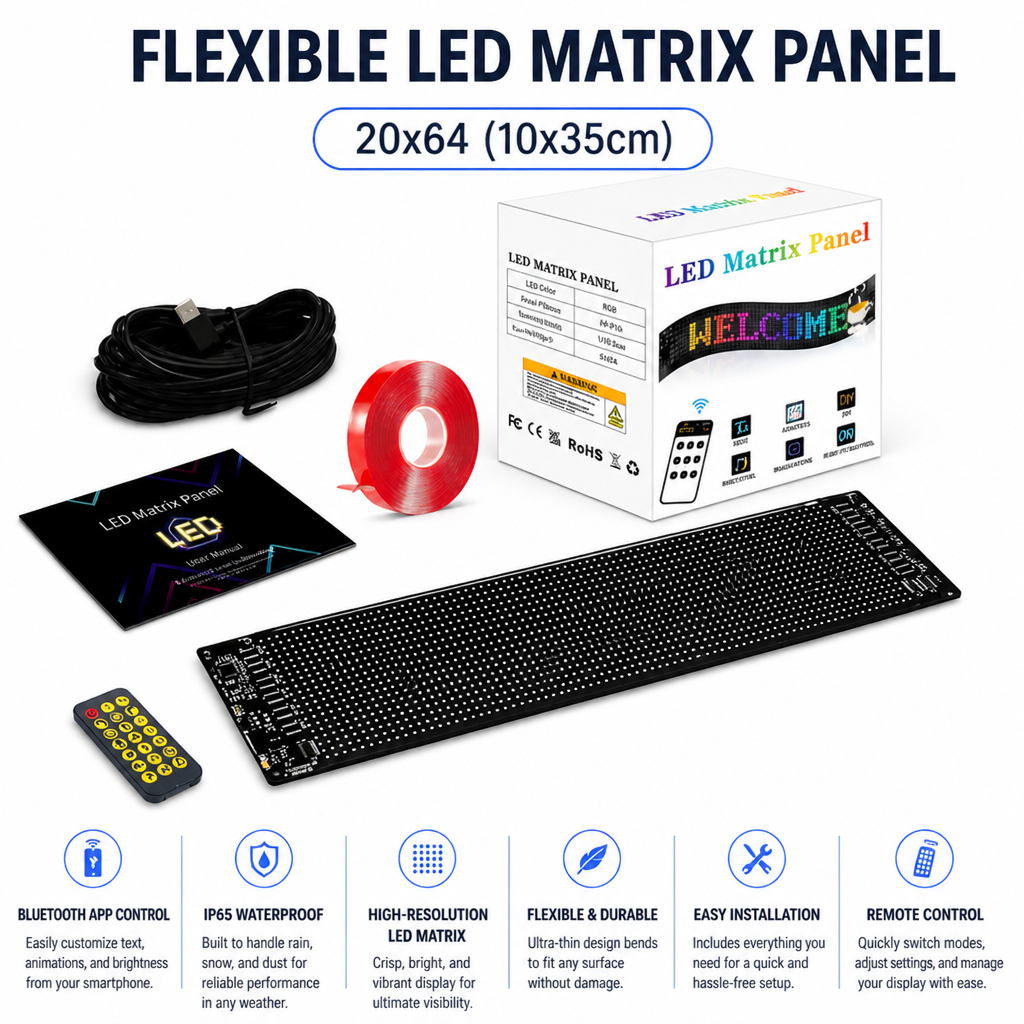 Vyzora Matrix LED Screen — Make Your Ride Impossible to Ignore, Anytime, Anywhere - Souliia
