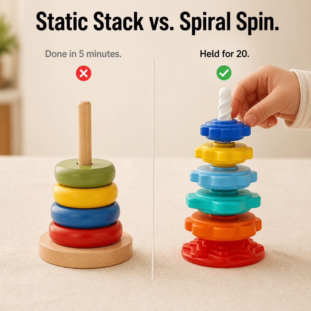 TwirliPlay — Spin Rainbow Discs Down a Spiral Pole Toddlers Can't Put Down - Souliia