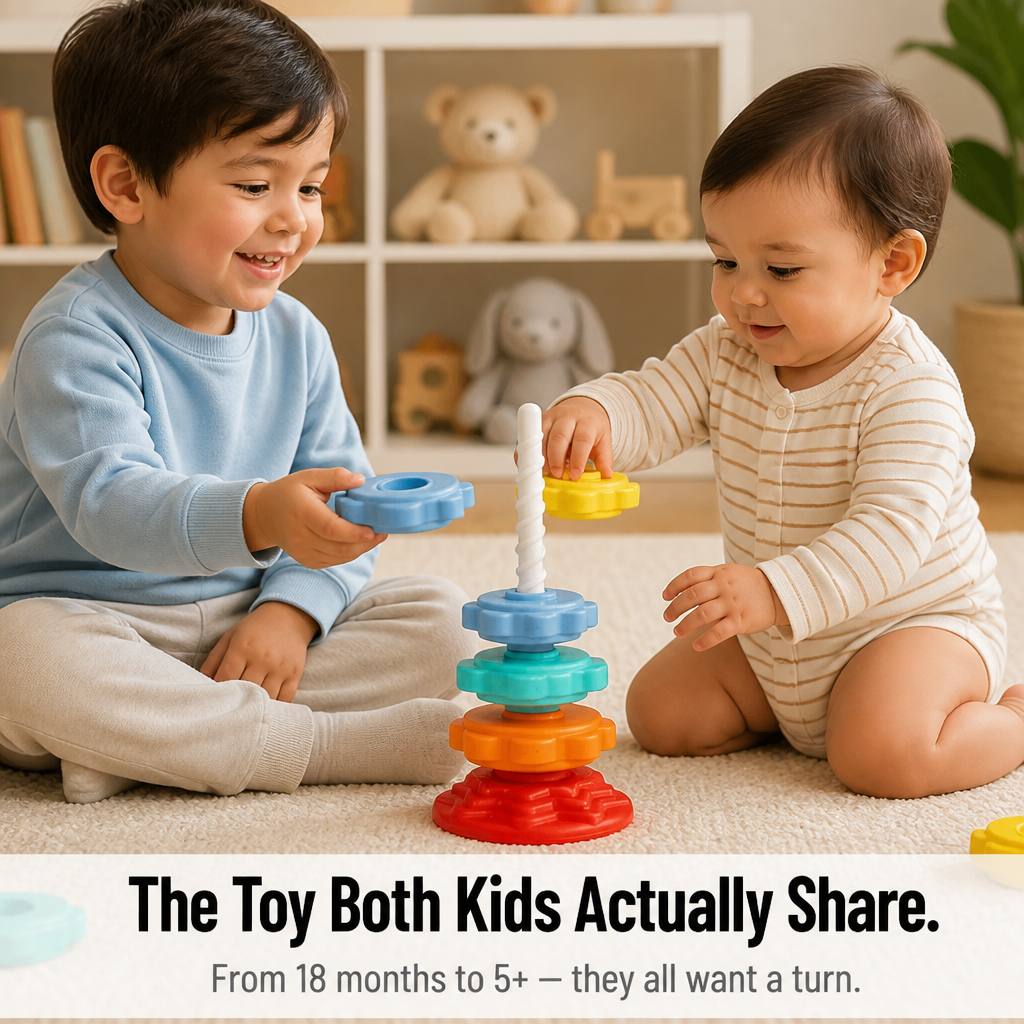 TwirliPlay — Spin Rainbow Discs Down a Spiral Pole Toddlers Can't Put Down - Souliia