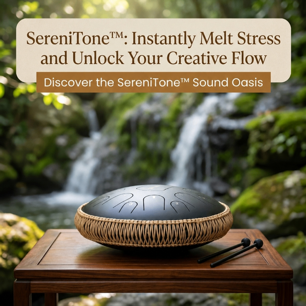 SereniTone Steel Tongue Drum — Instantly Melt Stress and Unlock Your Creative Flow - Souliia