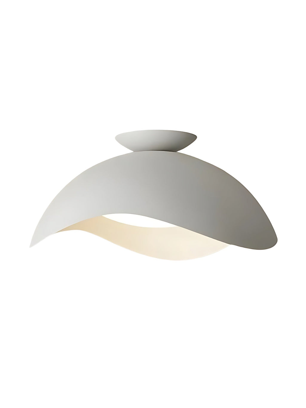 Simple Metal Wave Ceiling Light For Hallway | Souliia