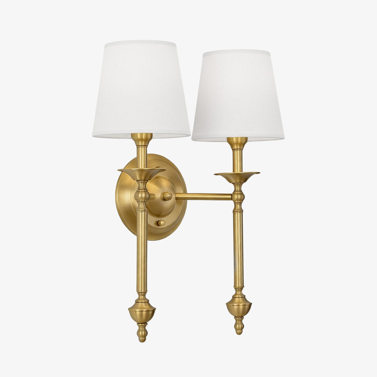 Rowan Fabric Shade Wall Sconce in Antique Copper - Vintage Luxury Light for Interiors | Souliia