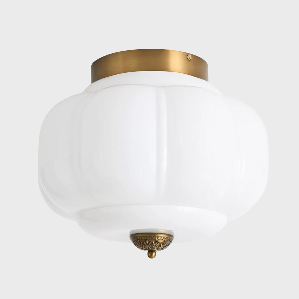 Retro Milk Semi Flush Mount Eloise Ceiling Light | Souliia