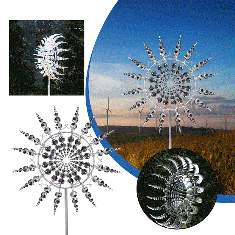 Metal Wind Spinner for Garden