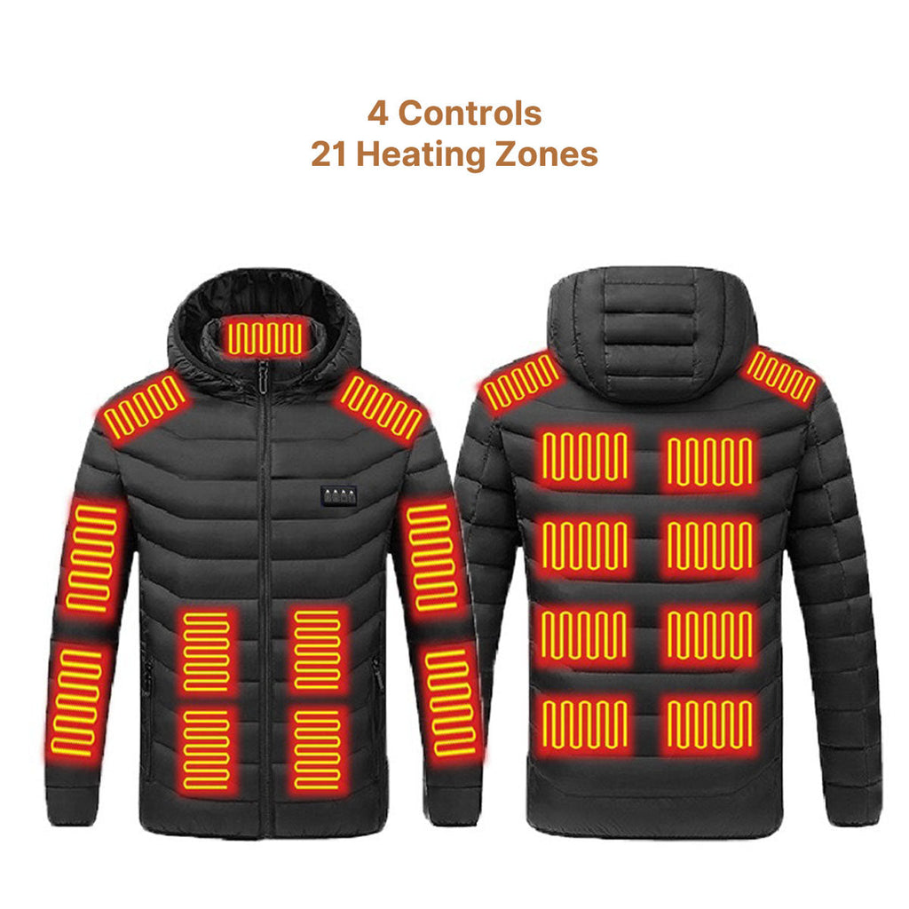 Windproof Camping Jacket for Women with Three Heat Settings - Souliia