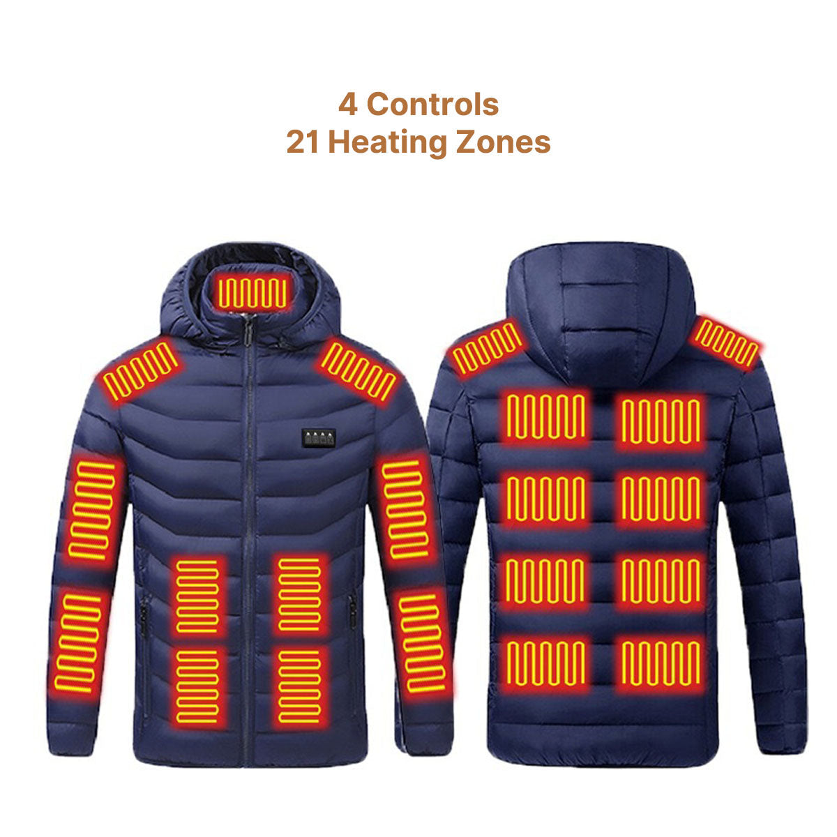 Windproof Camping Jacket for Women with Three Heat Settings - Souliia