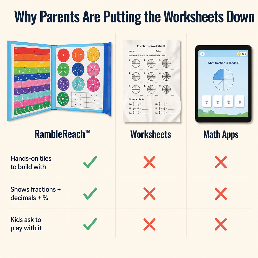 RambleReach — Turn Fraction Meltdowns Into "I Get It!" Moments in 20 Minutes - Souliia