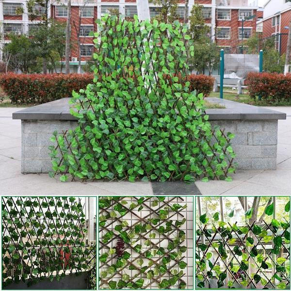 Ausziehbarer künstlicher Gartenzaun — realistische, UV-geschützte Sichtschutzwand