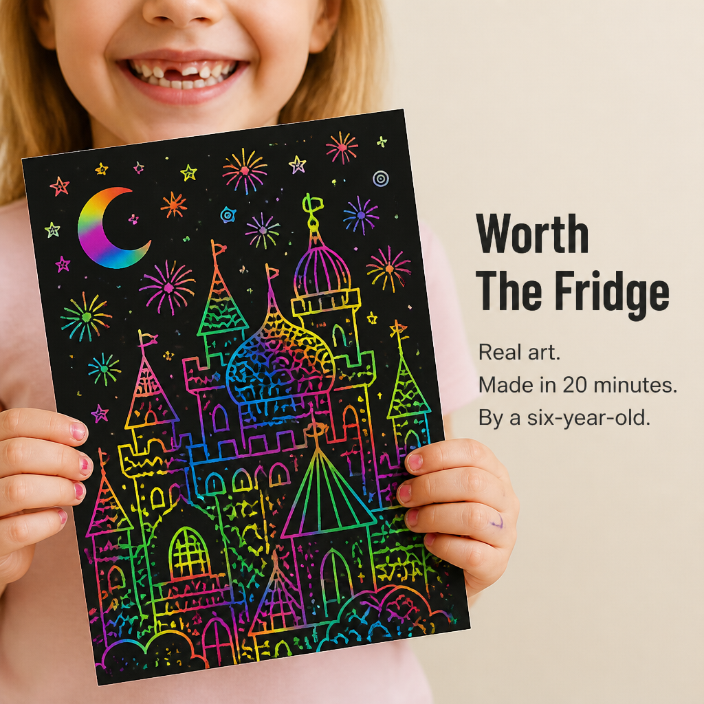 VividDreams Scratch Art Notebook — Trade Screen Time For Quiet, Mess-Free Rainbow Hours - Souliia