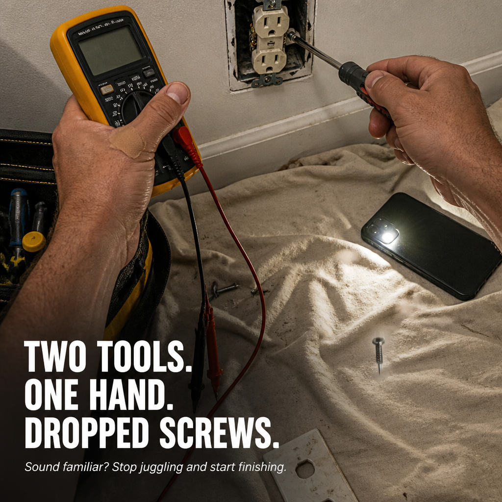 VoltGrip — Drive Screws and Spot Live Wires With One Pocket Tool - Souliia