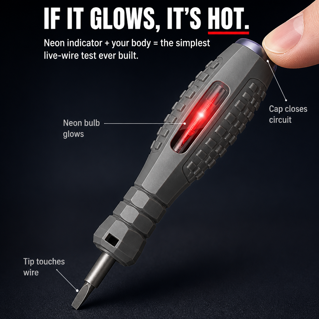 VoltGrip — Drive Screws and Spot Live Wires With One Pocket Tool - Souliia