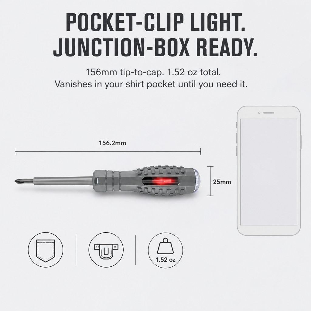 VoltGrip — Drive Screws and Spot Live Wires With One Pocket Tool - Souliia