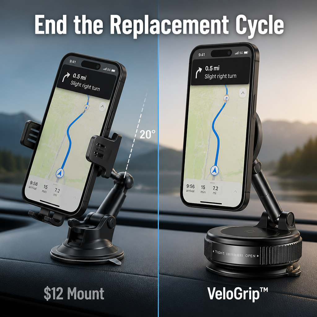 VeloGrip — Lock Your Phone Down Through Every Bump, Brake & Backroad - Souliia