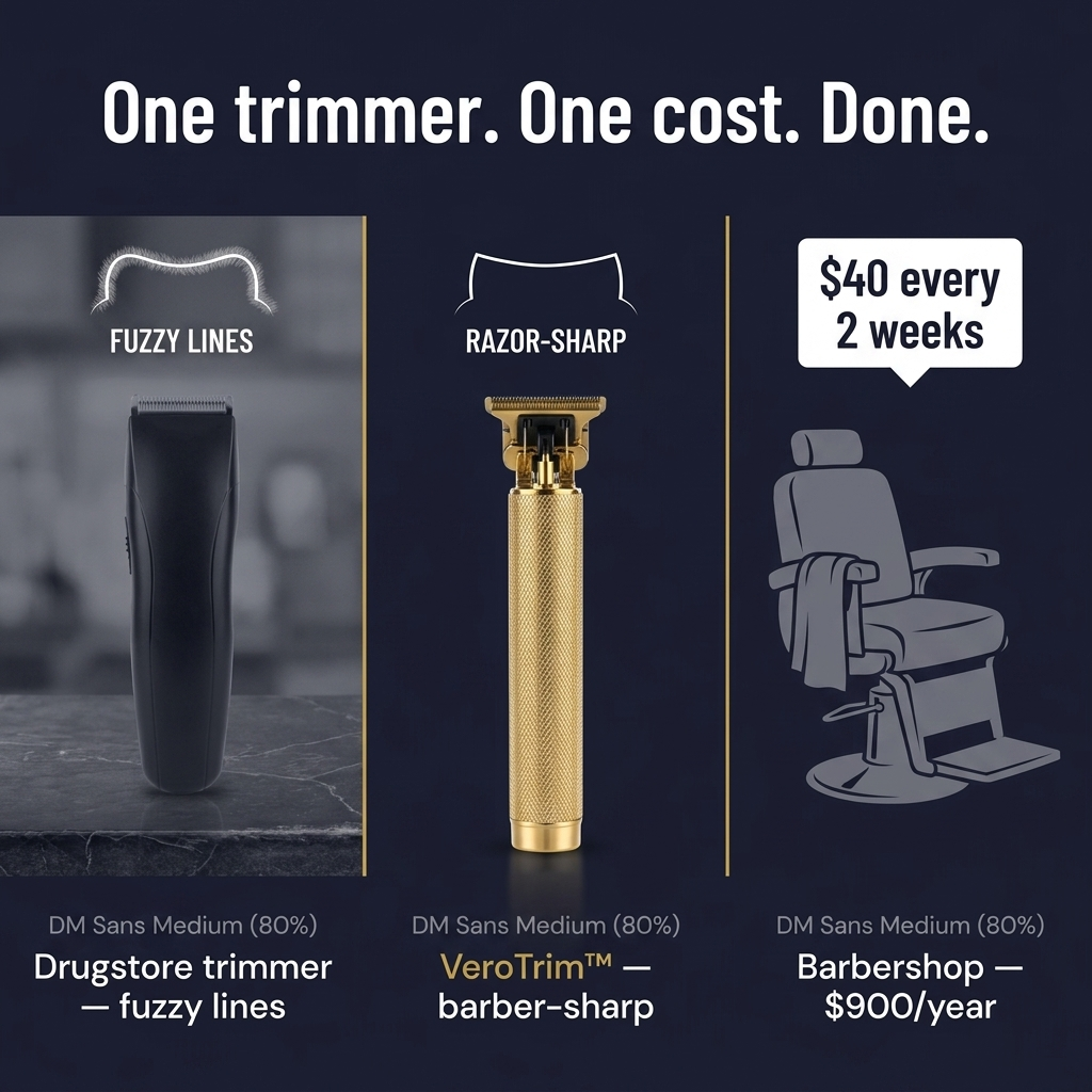 VeroTrim — Carve Barber-Sharp Lines at Home and Skip the $40 Shop Visit - Souliia