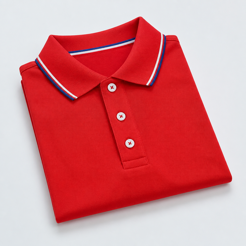 ValorCore – Knitterfreies klassisches Poloshirt-Set mit charakteristischem gestreiftem Kragen – Souliia