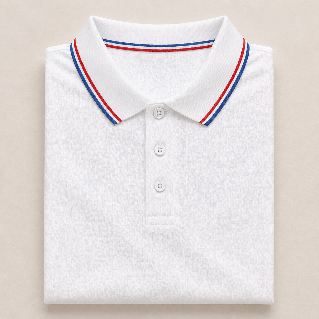ValorCore – Knitterfreies klassisches Poloshirt-Set mit charakteristischem gestreiftem Kragen – Souliia