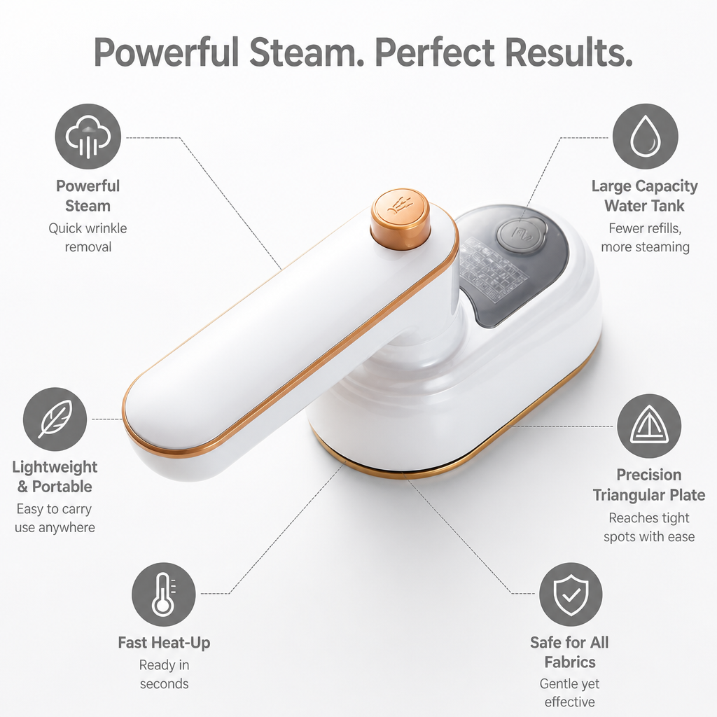 VestaPress — Look Flawless Instantly with Precision Steam Power Anywhere - Souliia