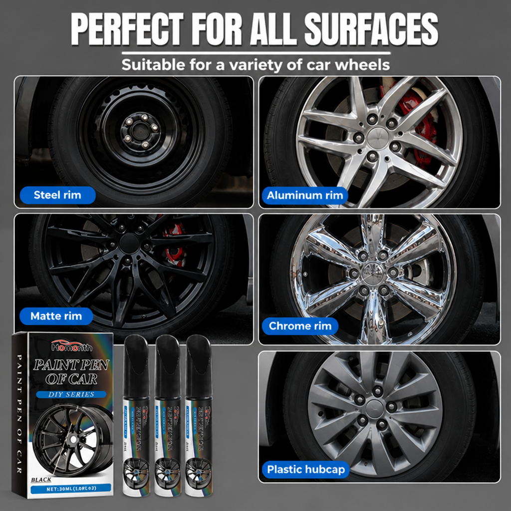 VeloMist Wheel Touch-Up Trio — Instantly Restore Your Ride’s Flawless, Showroom Shine - Souliia